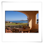 balcony facing the sea