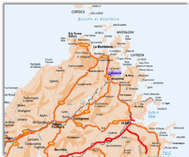 Sardinia's map